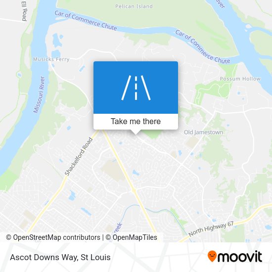 Ascot Downs Way map