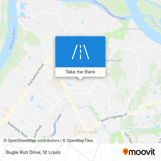 Bugle Run Drive map