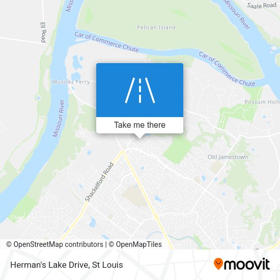 Herman's Lake Drive map