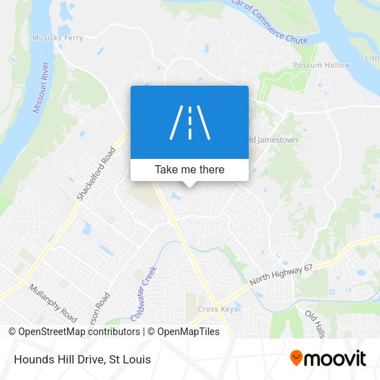 Mapa de Hounds Hill Drive