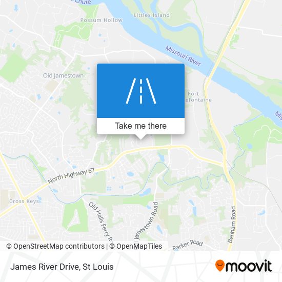 James River Drive map