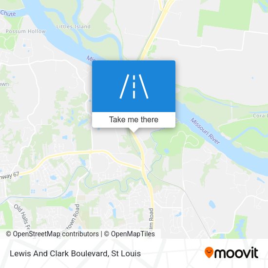 Lewis And Clark Boulevard map