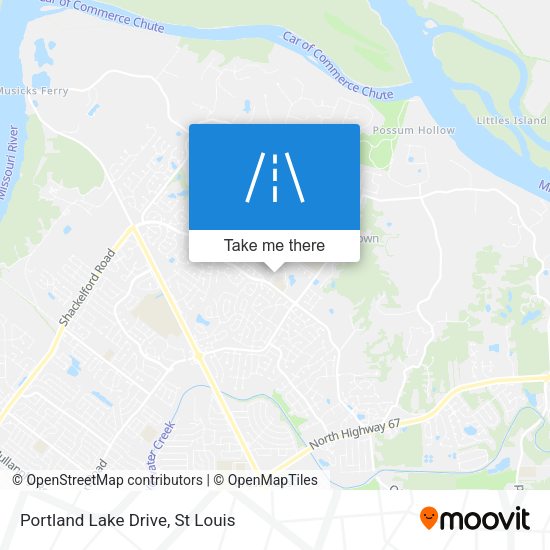 Portland Lake Drive map