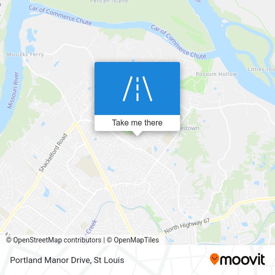Mapa de Portland Manor Drive