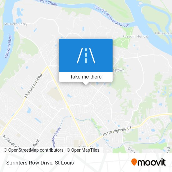 Sprinters Row Drive map