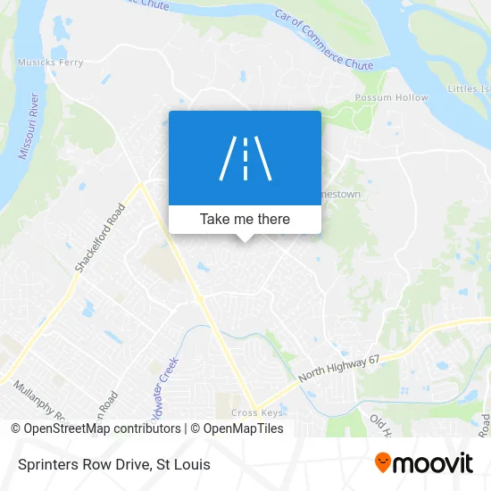 Sprinters Row Drive map