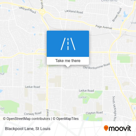 Mapa de Blackpool Lane