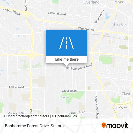 Bonhomme Forest Drive map