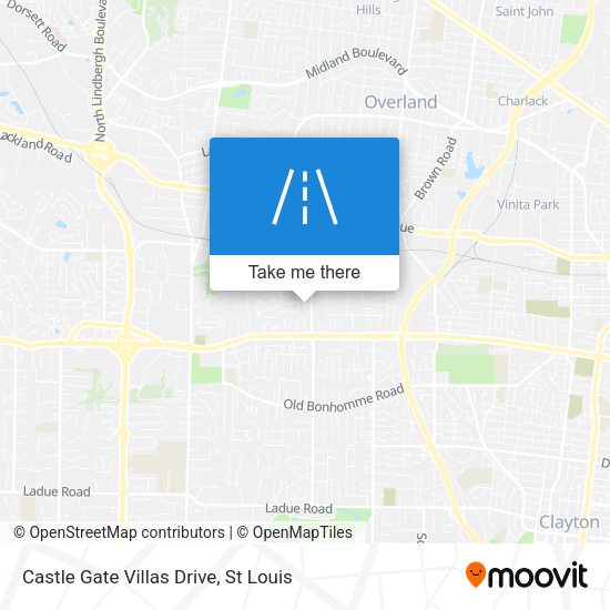 Castle Gate Villas Drive map