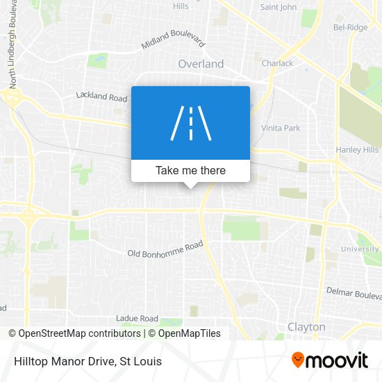 Mapa de Hilltop Manor Drive