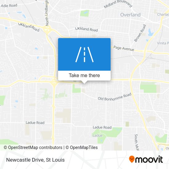 Mapa de Newcastle Drive