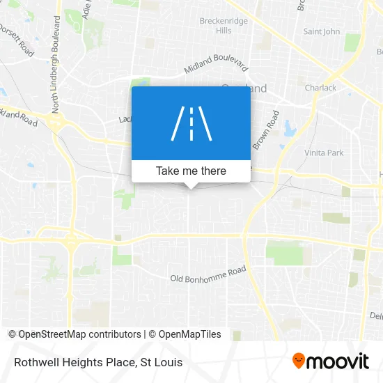 Rothwell Heights Place map