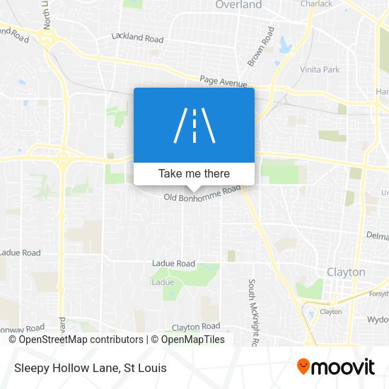 Sleepy Hollow Lane map