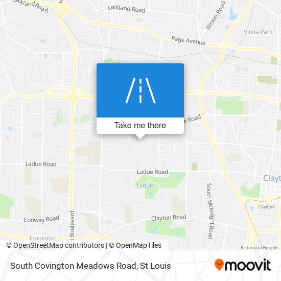 South Covington Meadows Road map