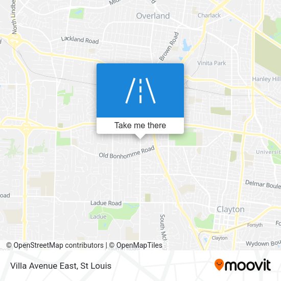 Mapa de Villa Avenue East