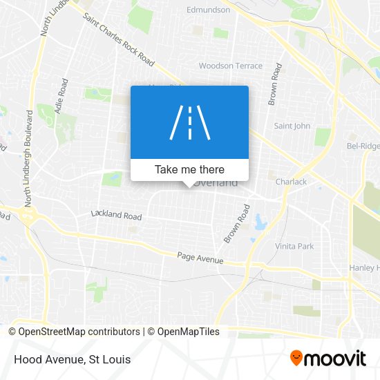 Mapa de Hood Avenue