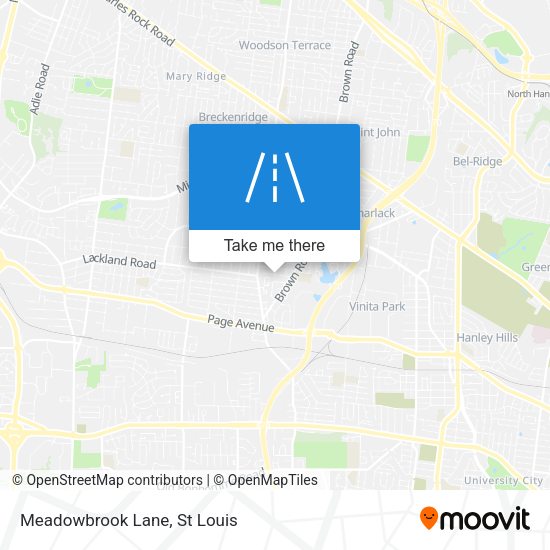 Mapa de Meadowbrook Lane