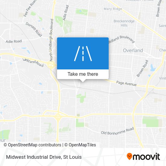 Midwest Industrial Drive map
