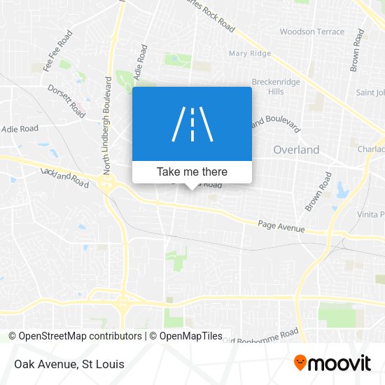 Mapa de Oak Avenue