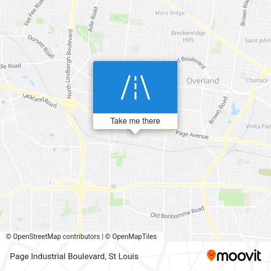 Page Industrial Boulevard map