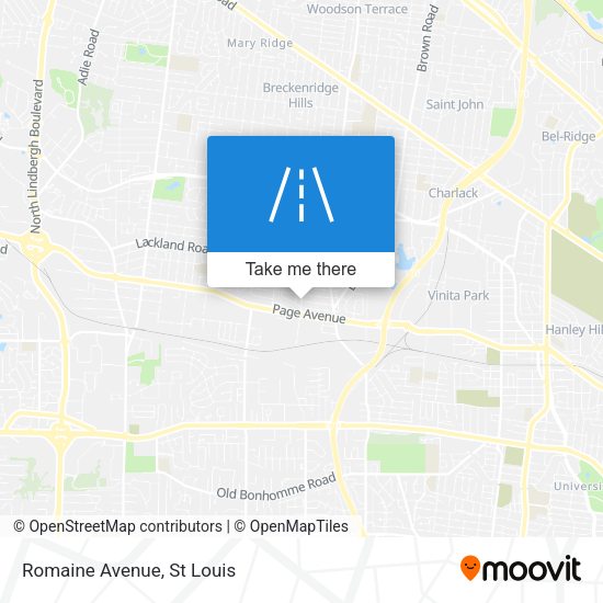 Mapa de Romaine Avenue