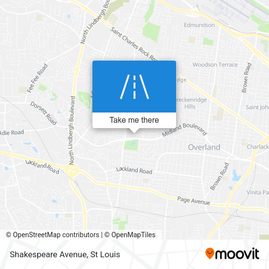 Shakespeare Avenue map