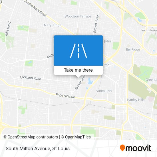 South Milton Avenue map