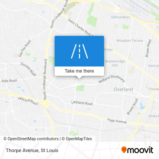 Thorpe Avenue map