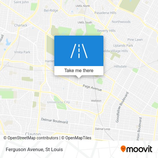 Mapa de Ferguson Avenue
