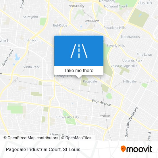 Mapa de Pagedale Industrial Court