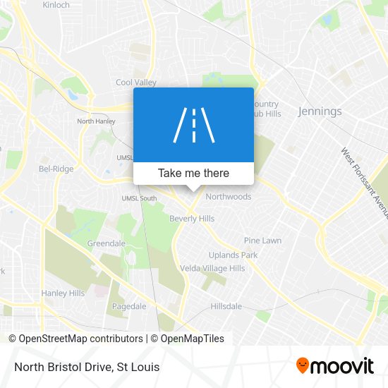 North Bristol Drive map