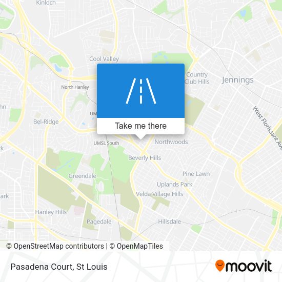 Pasadena Court map