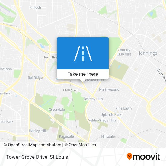 Tower Grove Drive map