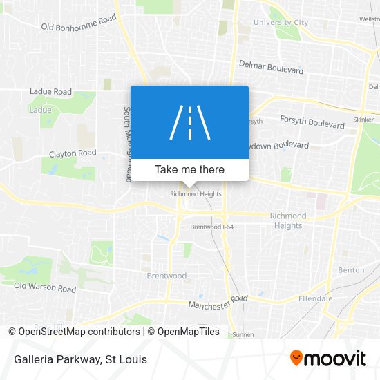 Mapa de Galleria Parkway