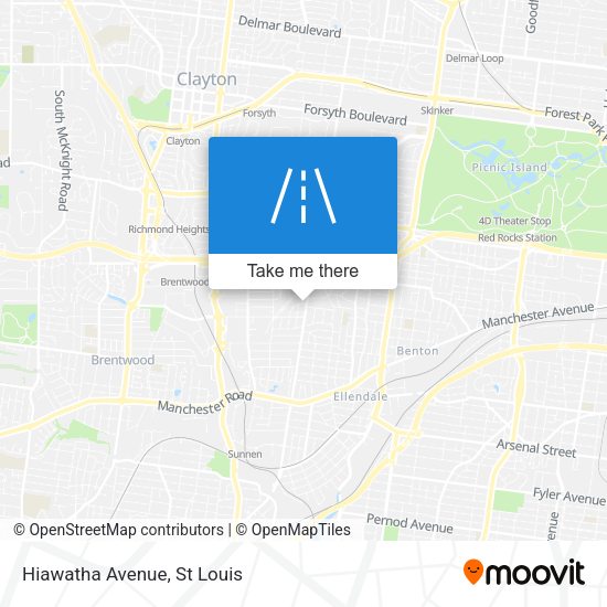 Mapa de Hiawatha Avenue