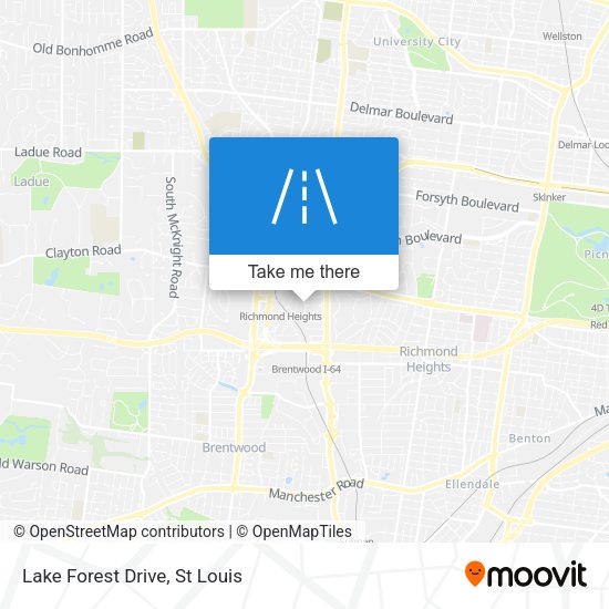 Lake Forest Drive map