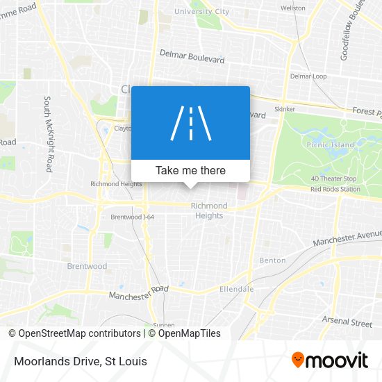 Mapa de Moorlands Drive