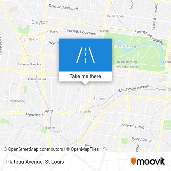 Mapa de Plateau Avenue