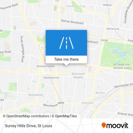 Mapa de Surrey Hills Drive
