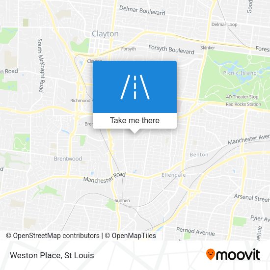 Mapa de Weston Place