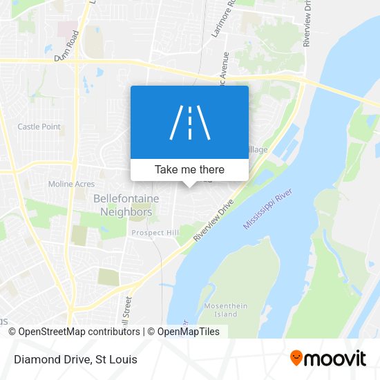 Mapa de Diamond Drive