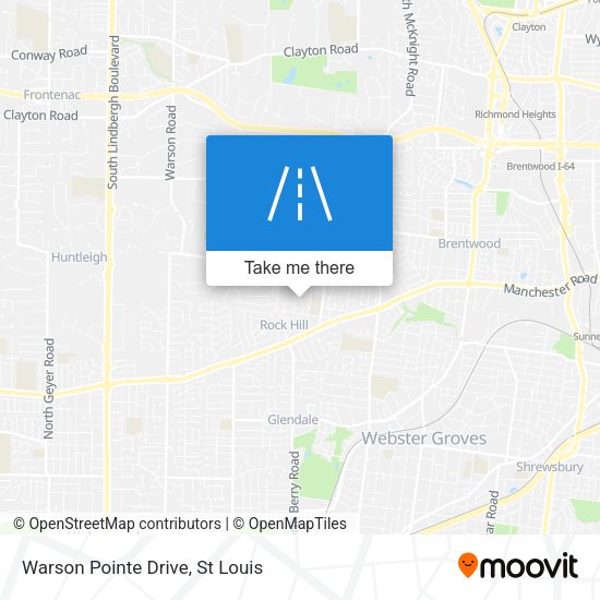 Mapa de Warson Pointe Drive