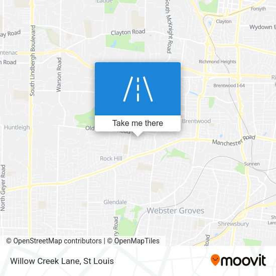 Willow Creek Lane map