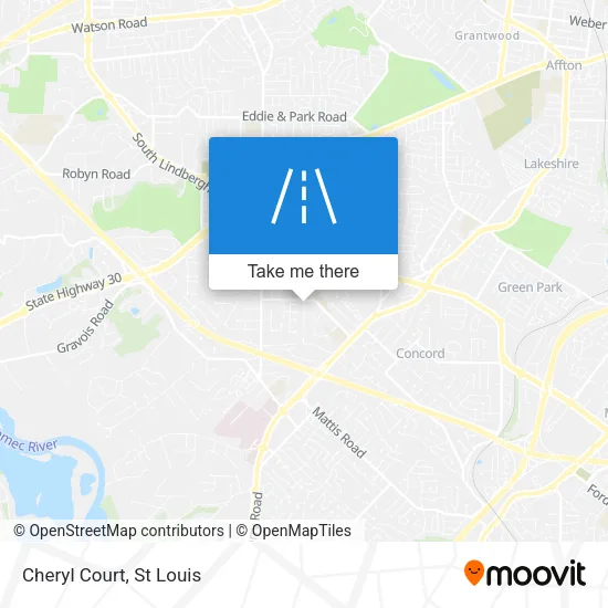 Mapa de Cheryl Court