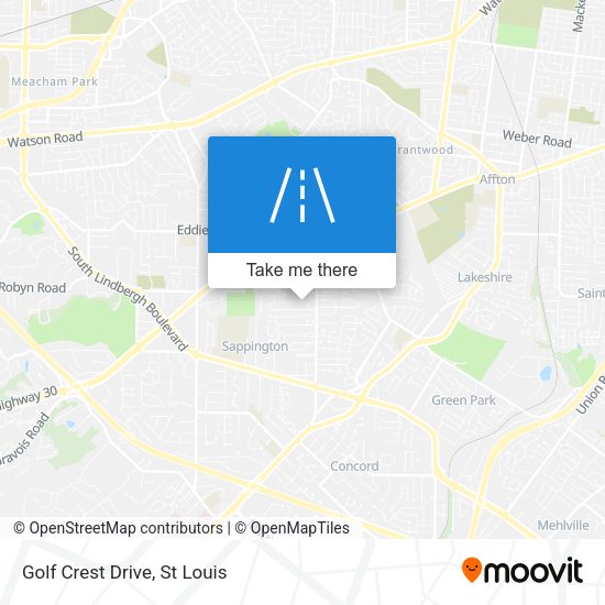 Mapa de Golf Crest Drive