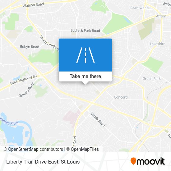 Liberty Trail Drive East map