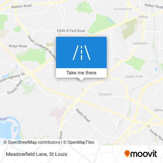 Mapa de Meadowfield Lane