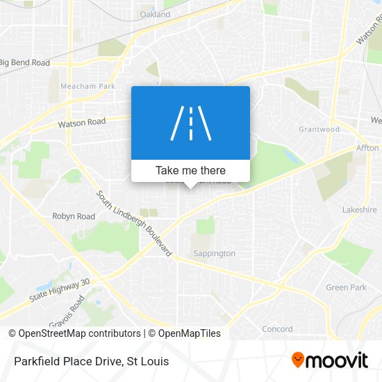 Parkfield Place Drive map