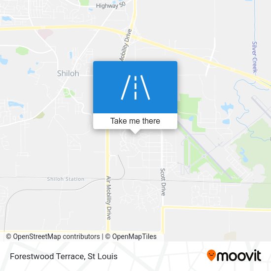 Forestwood Terrace map