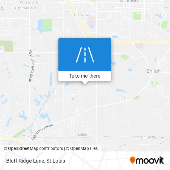 Bluff Ridge Lane map